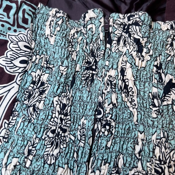 Madison Leigh Sundress Womens 8 Brown Paisley FLoral Midi Casual Boho Cottage - Picture 9 of 16